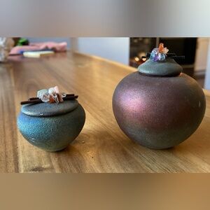 Raku Pottery Dream Jars by Jeremy Diller